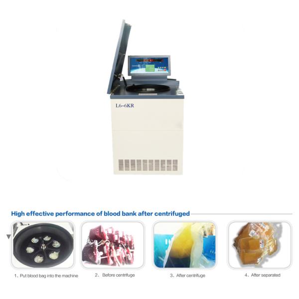 L6-6KR 6500 Rpm Low Speed Centrifuge Floor Standing Blood Bank / Blood Station