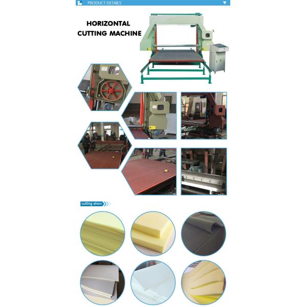 Máquina de corte horizontal da espuma durável do plutônio do CNC, cortador de folha automático da espuma