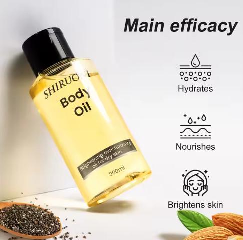 Private Label Organic Vegan Sesame Oil Body Oil With Instant Sun Glow For Tanning Spray For Skin Care