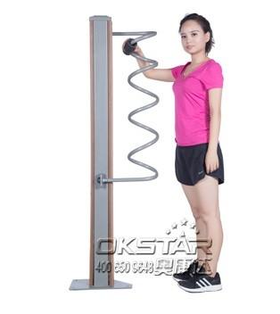 wood outdoor fitness equipment park exercise machine for old people