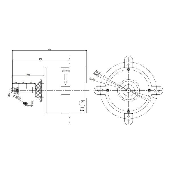 IP21 220V 920RPM Split Air Conditioner Fan Motor