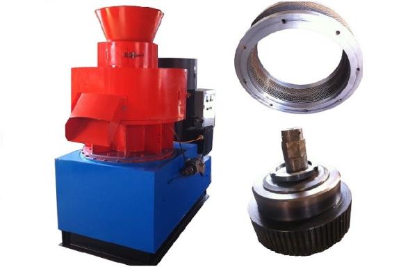 90KW Homemade Hard Ring Die Wood Pellet Machine For Make Organic Fertilizer