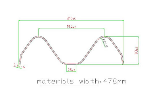 rollo de la barandilla de la carretera de la energía hydráulica 15KW que forma la máquina