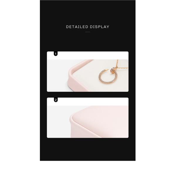 BPU03 ПУ кожаный квадратный роскошный подарочный ящик для ювелирных украшений и упаковки