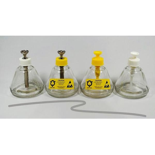 Размер 100% бутылки алкоголя распределителя упаковочных материалов ESD насоса металла стеклянный растворяющий 180ML