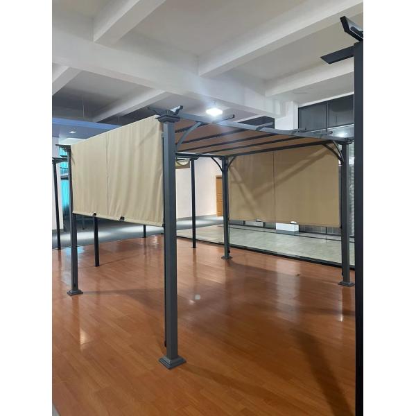 Outdoor Garden Patio Party Gazebo Tent 3*3.5*2.4m with Durable Polyester Sail Material