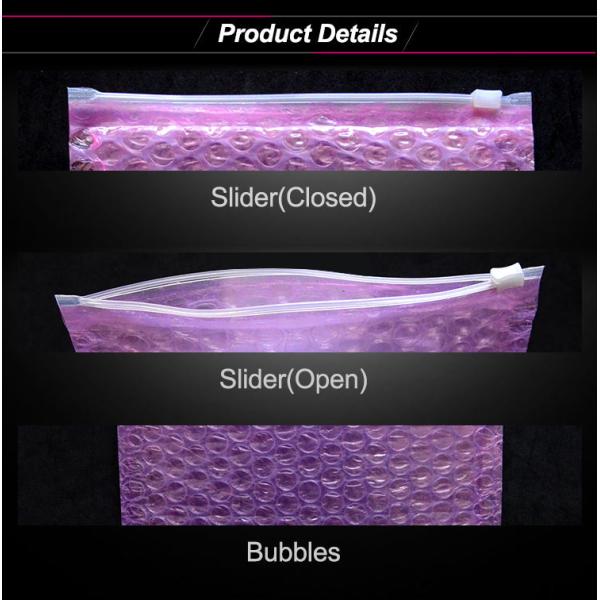Cosmetic Makeup Bubble Slider Zipper Bags, Zip Padded Pouch For Beauty, Skin Care, Jewelry Bag Package