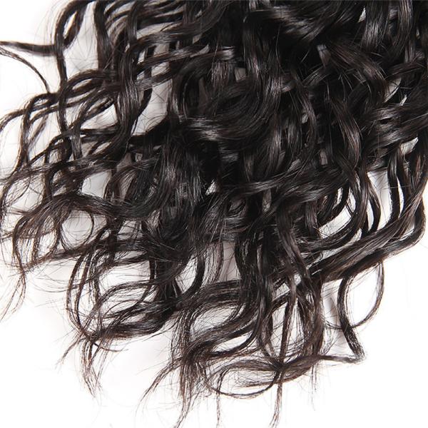 Peruvian Human Hair Closures With A Natural Part , Remy Hair Lace Closure
