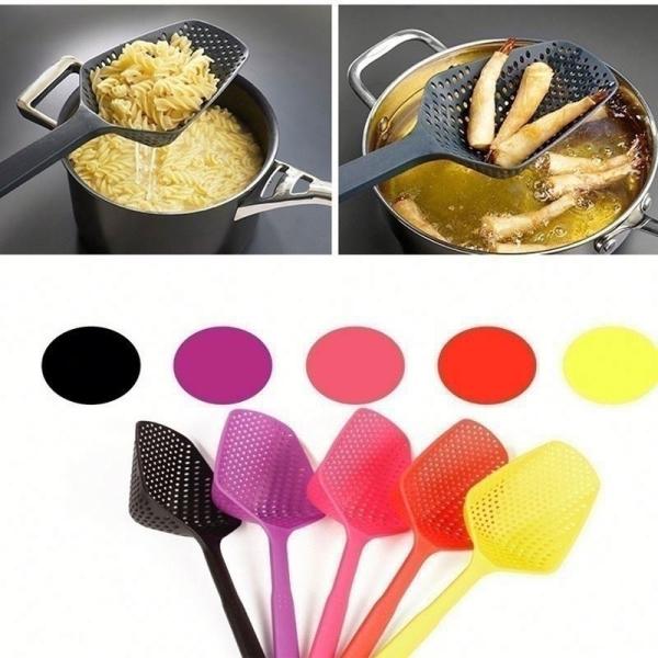 60g Sustainable Spaghetti Strainer Non Stick Scoop Pasta Spoon Set for Easy Cooking