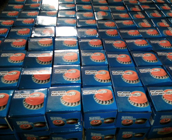 Removing Paint Steel 3 Inch Wire Cup Brush 0.5mm Carbon Steel Wire Material