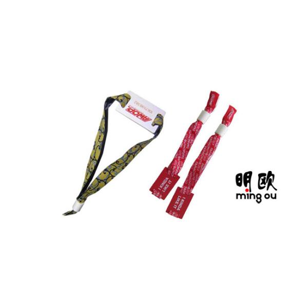 Coloured Fabric Festival Wristband , Waterproof Personalized Event Wristbands