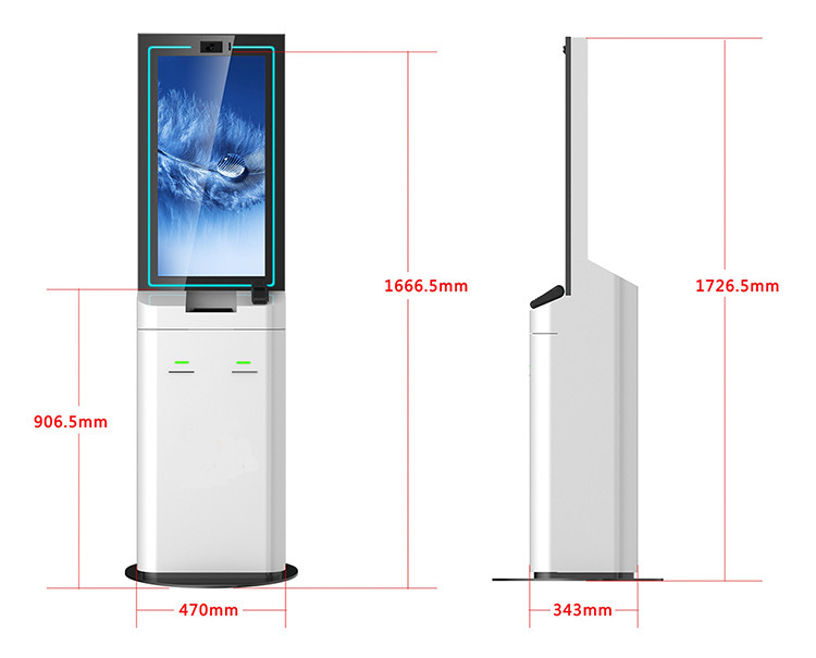 экран касания дисплея терминала TFT LCD киоска собственной личности 2.8ghz приказывая