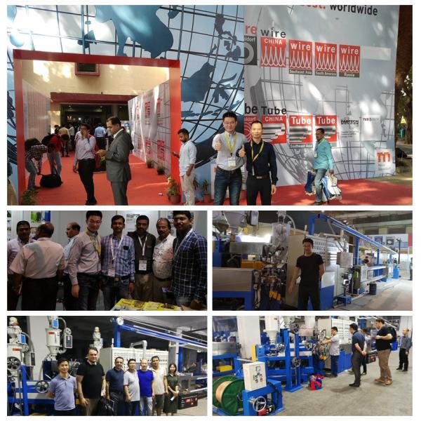 Линия штранг-прессования куртки 70+50+50 кабелей, силовой кабель Индии делая машину