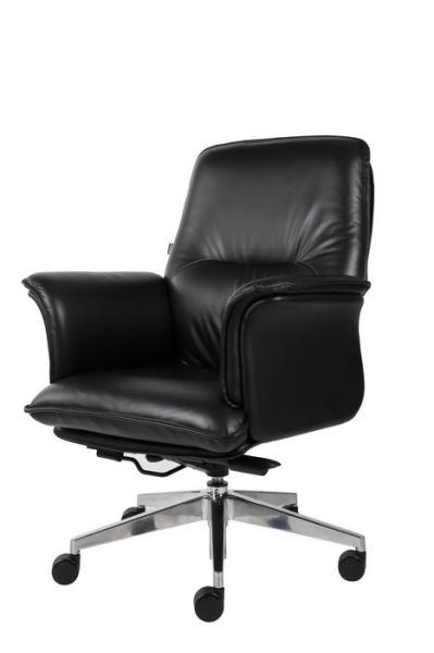 PU Leather Drafting Chair , DIOUS 0.29m3 Leather Swivel Office Chair