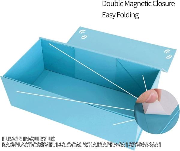 Custom Printing Luxury Cosmetic Magnet Form Insert Rigid Gift Box With Lid Black Magnetic Gift Box For Jewelry