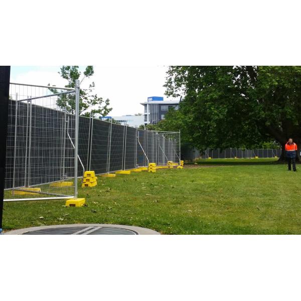 Hot Dip Galvanised 2.1x2.4m Temporary Steel Fencing For Construction Site