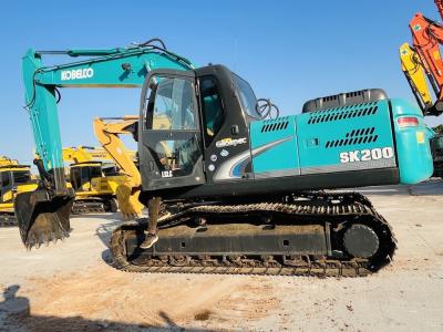 Used Kobelco SK200-8 Hydraulic Crawer Excavator Secondhand 20 Ton Digger Backhoe