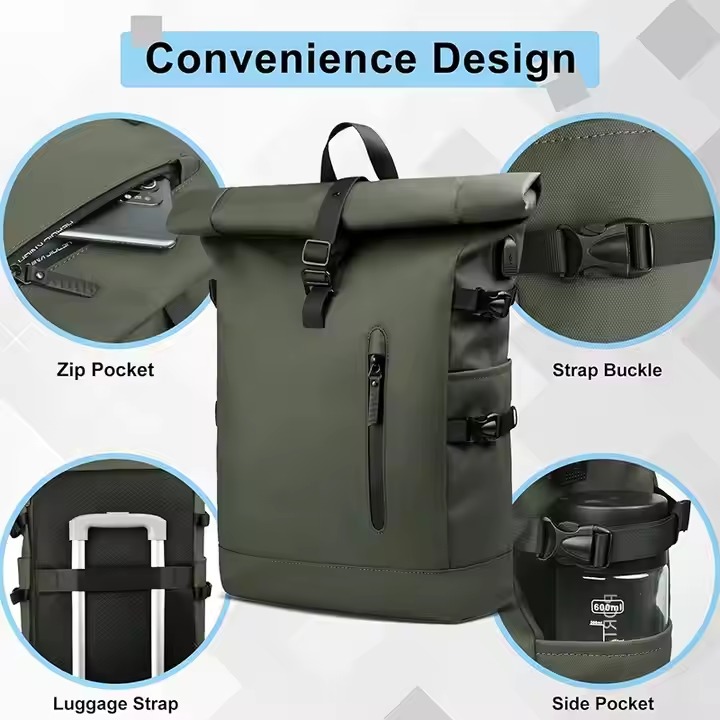 Professional Laptop Backpack for MacBook Business Backpack Detachable Handle Waterproof Nylon Wholesale OEM/ODM/Private Label