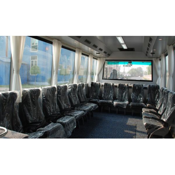 White / Red / Blue 14 Seater Airport Apron Bus Right / Left Hand Drive Bus With PPG Painting