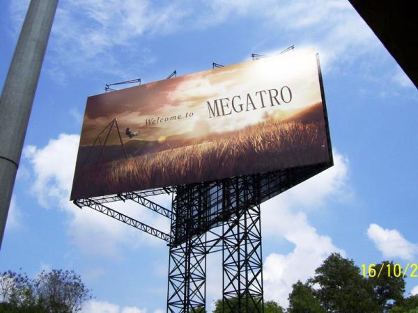 Freestanding tower with  billboard