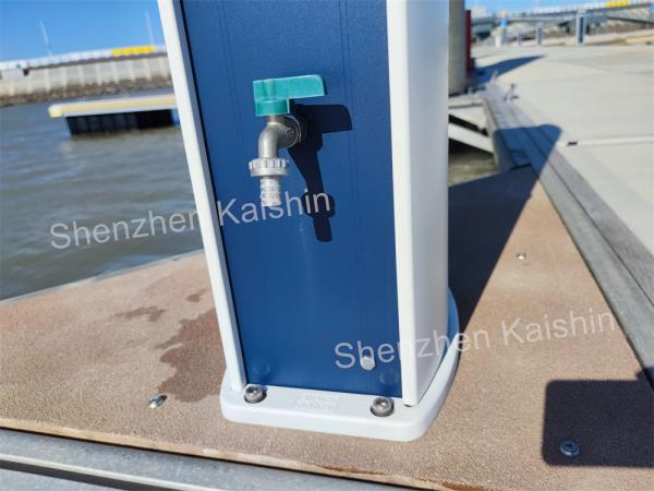 Suporte Marina Marine Bollards Service Pedestal do molhe da estação de bomba do serviço da eletricidade de Marina Floating Dock Water Power