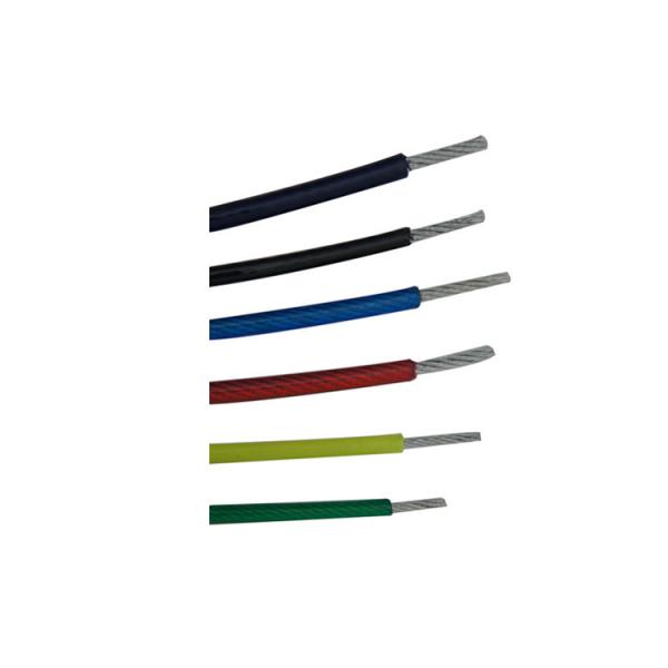 Rope de fil galvanisé en PVC revêtue de plastique 7x19 45# 60# 70#
