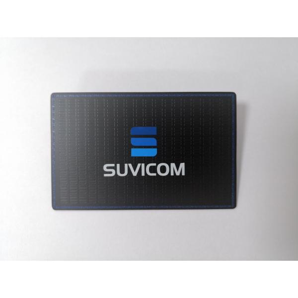 Подгонянная членская карта дела металла нержавеющей стали штейновая черная с логотипом покрашенным цветом