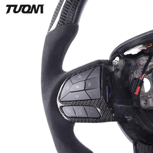 ODM Ram Dodge Carbon Fiber Steering Wheel Black Alcantra 350mm