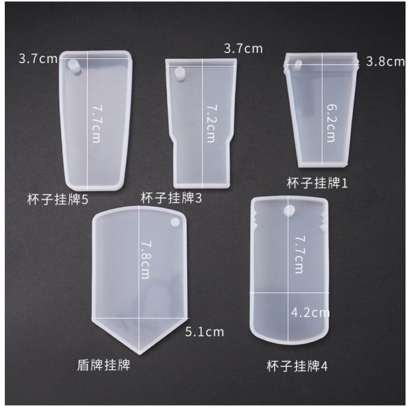 DIY crystal dropper mold hanging whale deer head cup decoration pendant hanging silicone mold
