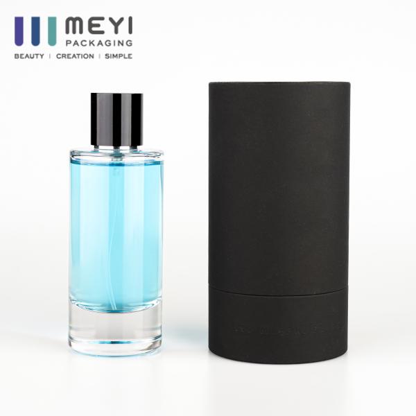 100ml Thick Bottom Glass Perfume Bottle with Black Metal Cap