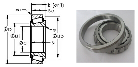 Автомобильный промысловый колесный подшипник из хромовой стали 31320 100 x 215 x 56,5 мм