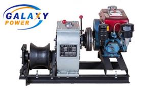 3Ton Gasoline Powered Single Wheel Winch Cable Pulling Equipment