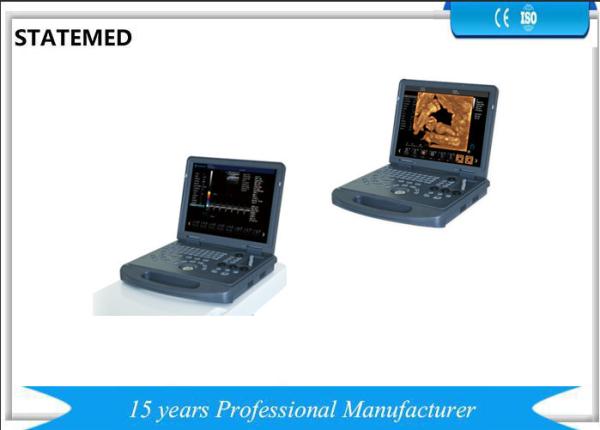 High Definition Portable Doppler Machine / 3d Ultrasound Machine With Trolley Cart