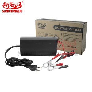 12V 5A Portable Smart PWM Battery Charger with Three-Phase Input and Anti-Dehydration for AGM/GEL Batteries