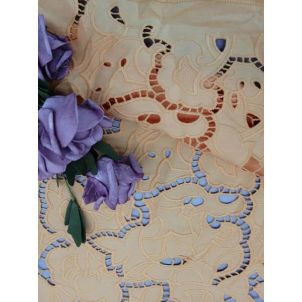 100% хлопок вышило лазеру ткани отверстии отрезало расчесываемую ткань хлопка