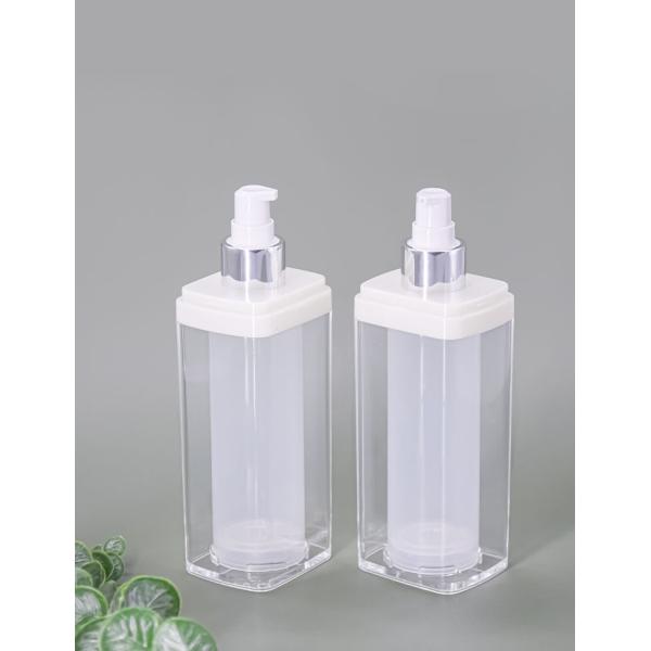Акриловый безвоздушный квадрат бутылки 100ml для сливк заботы кожи