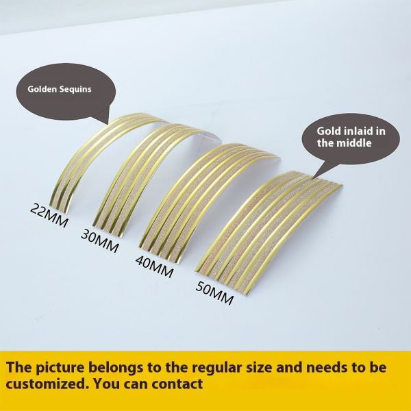 Furniture Use Edge Strip Pvc Decoration Soft Beauty Gold Strip Plastic Edge Trimming Flexible Pvc Edge Banding