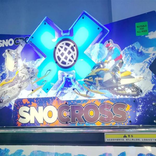 Winter X Games Snocross Moto Driving Arcade Game Machine RAWThrills Family Entertainment Center Bike Racing Games