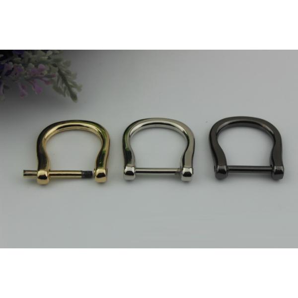 Nickel Plated Metal D Ring Buckle Bag Fittings,18MM Zinc Alloy D-ring For Handbag