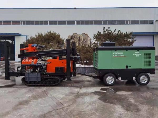 Borehole Pneumatic Portable Water Well Drilling Rig 3.8 - 12 ton