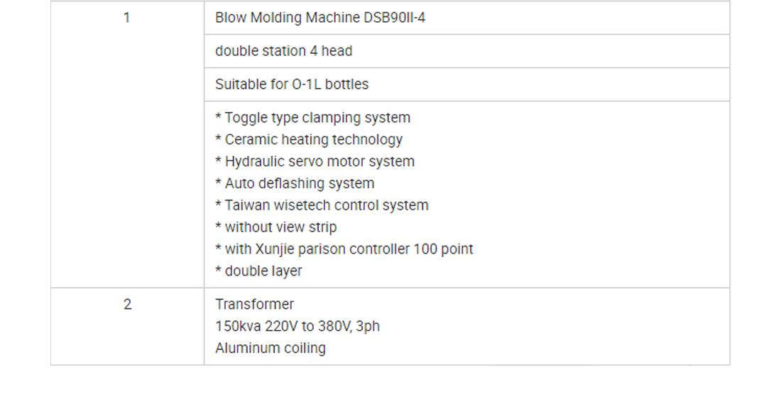 High Speed 4 Head Automatic Extrusion Blow Molding Machine for Plastic Bottle Making