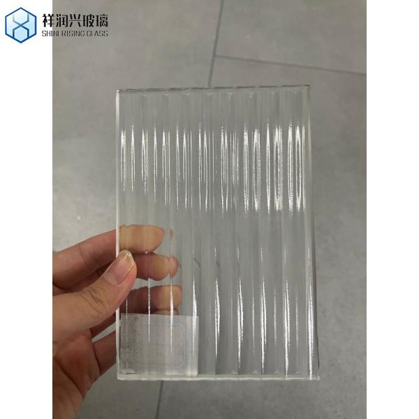 Custom Cut 4mm 5mm 6mm Figured Patterned Glass with GB15763.2-2005 CE Certificate