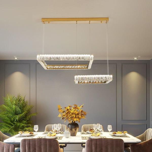 JYLIGHTING Modern Luxury Living Room Large Led K9 Crystal American Design Nordic Dining Room Living Room Chandeliers Crystal Pendant Light