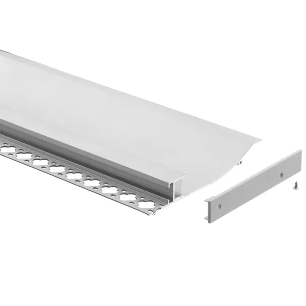 Trimless Dry Wall LED Profile 17.3*125mm with 6063 T3-T8 Aluminum Alloy for Baseboard Lighting