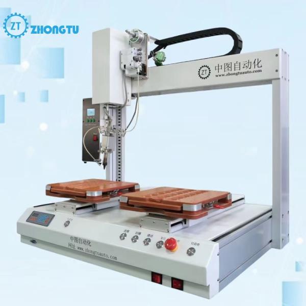 4 Axis Movement Automatic Soldering Machine with 0.6~1.5mm Solder Wire and ±0.02mm Repeat Accuracy