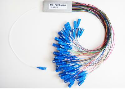 Acoplador do cabo de fibra ótica da manutenção programada do PLC 1×64 para FTTP/FTTH/FTTN/FTTC