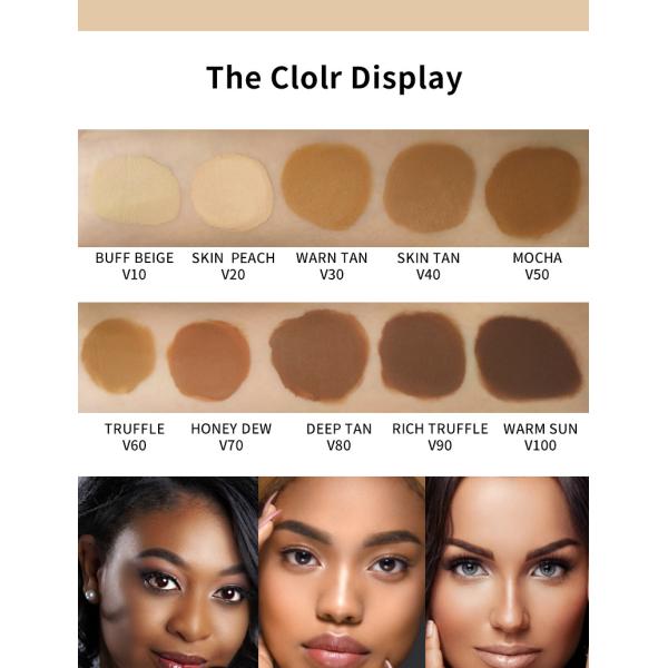 Hot Private Label Brightening CC Foundation Makeup Foundation Whitening Waterproof Face Liquid Foundation