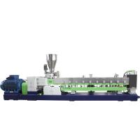 Co-extrudeuse à double vis rotative ligne de pelletizing plastique pour le composé et la modification