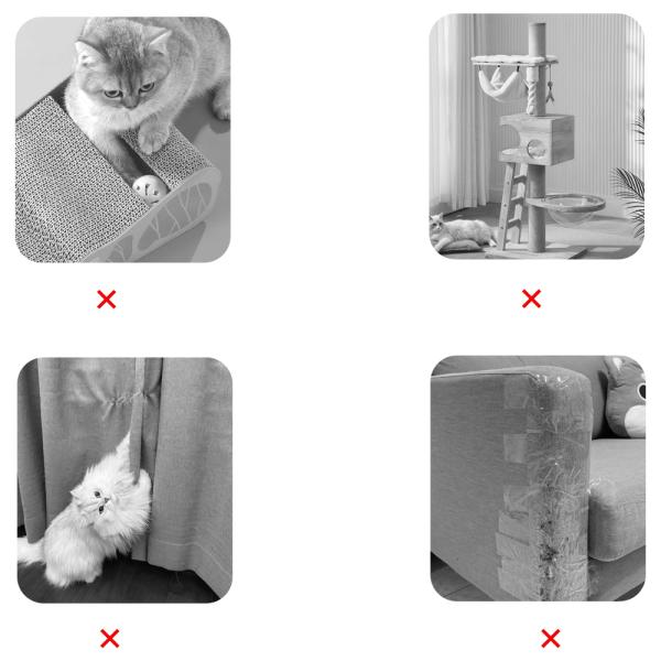 60*200cm Cat Scratch Furniture Protector Self-adhesive Cat Scrating Mat