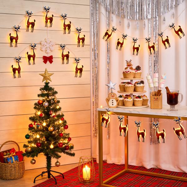 Battery Operated LED String Lights with Warm White Light, Low Power Consumption, and IP65 Waterproof for Indoor Outdoor Decor